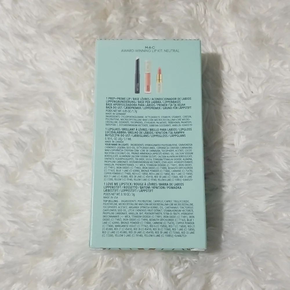 MAC 3PC Fullsize Neutral Award Winning Lipstick